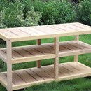 此情@桑木全实木质卯榫双二三四层机柜机架音响功放架音响架 实木