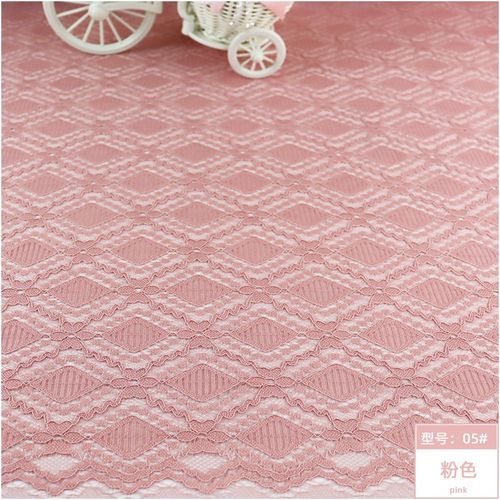 现货直供锦氨弹力花边蕾丝布 连衣裙子婚纱礼服镂空服装窗帘面料