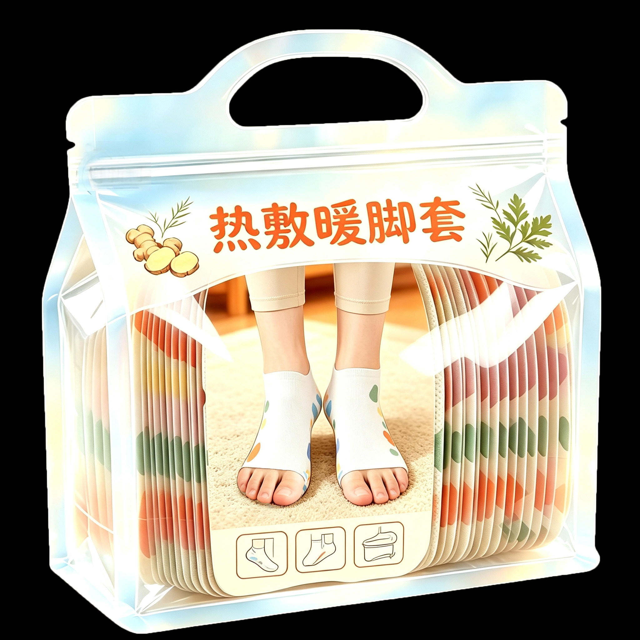 暖脚套自发热足底取暖一次性