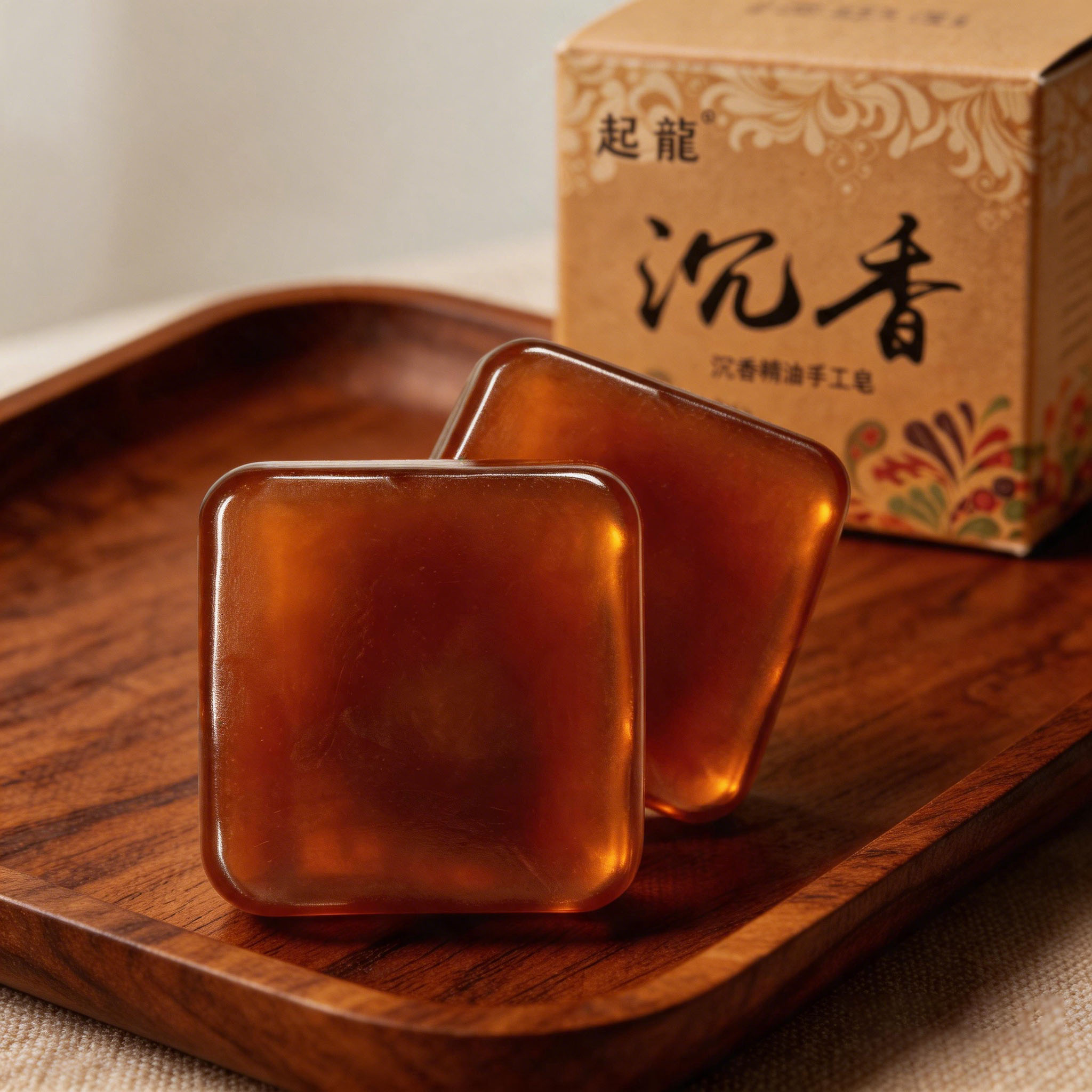 沉香皂檀香皂手工精油皂