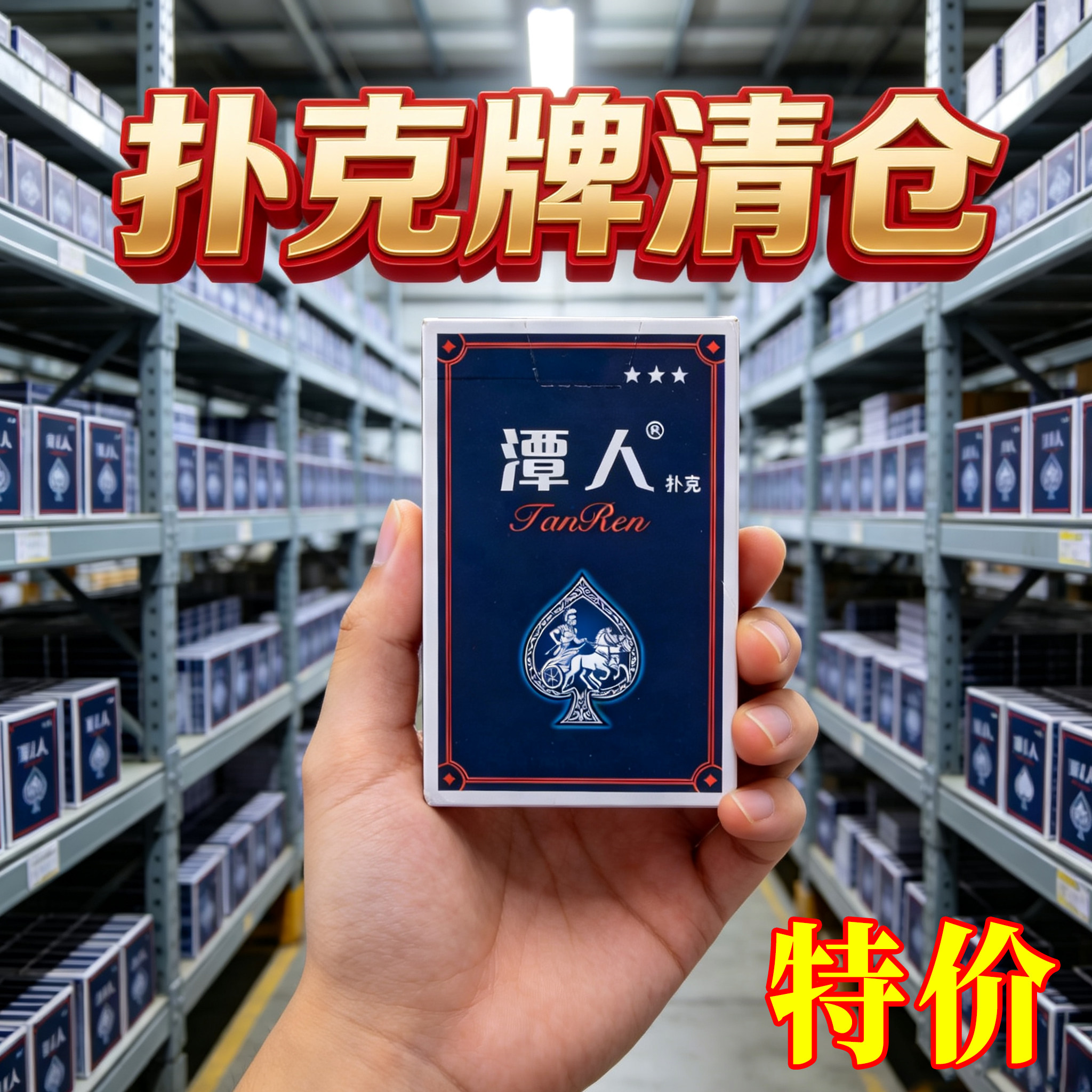 扑克牌批发加厚加硬家用纸牌麻将斗地主棋牌室专用麻雀牌德州扑克