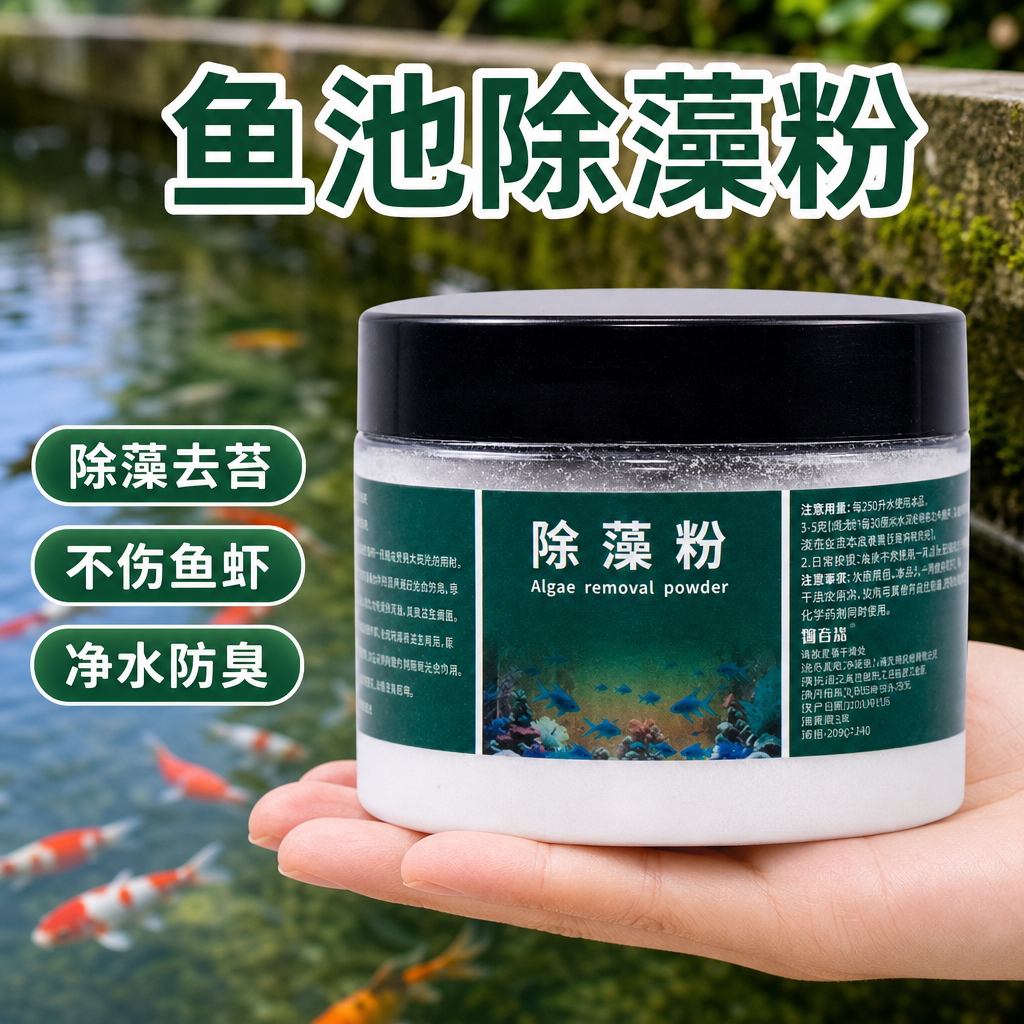 除藻粉鱼缸除藻剂锦鲤鱼池