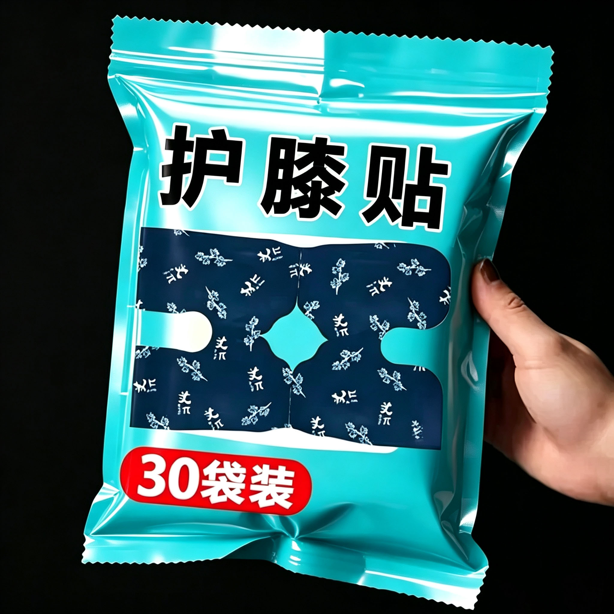 艾草蒸汽暖膝贴膝盖热敷贴自发热护膝贴冬天膝盖热敷发热敷包护膝