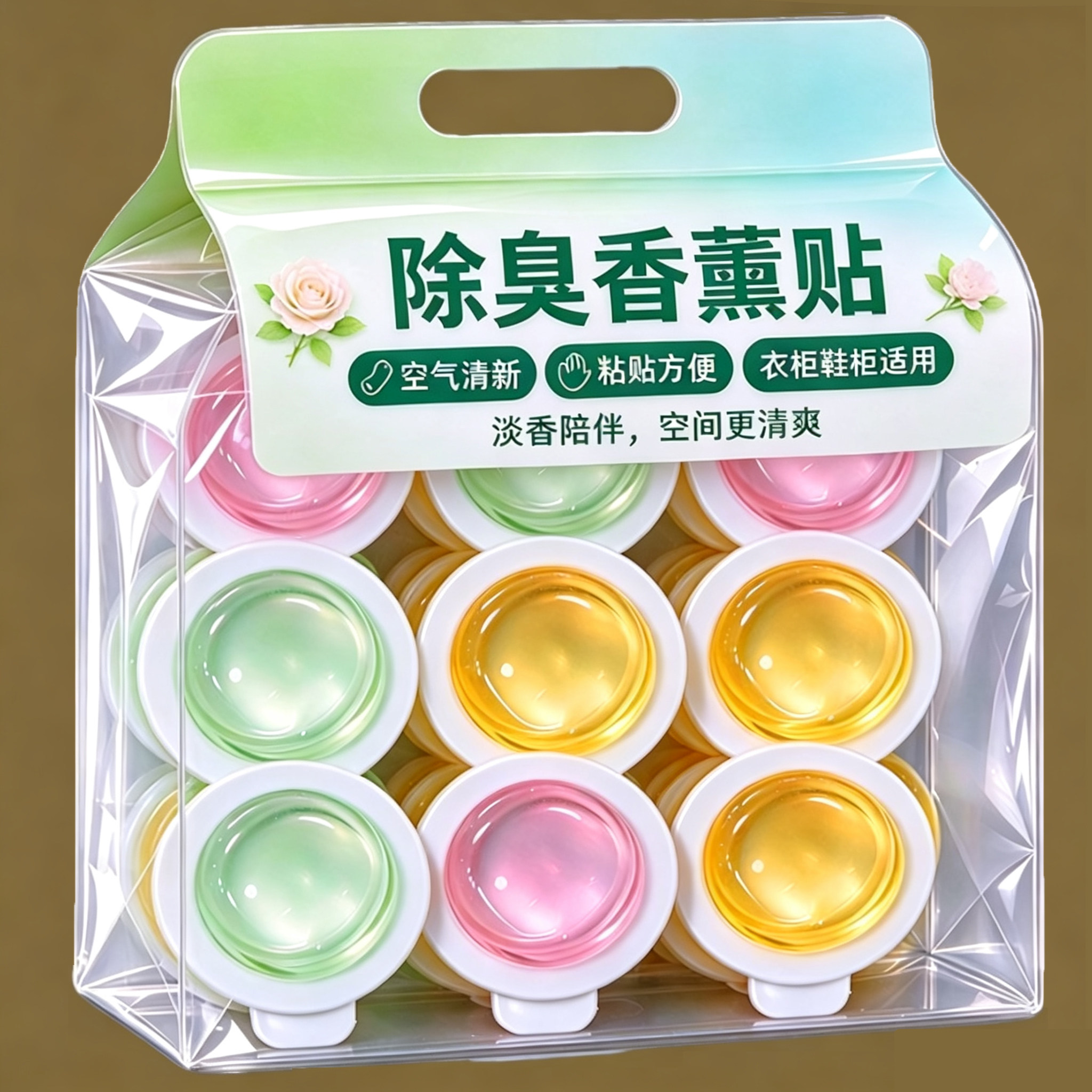垃圾桶衣柜除味香薰贴持久清新厨房卫生间异味源头多用途除臭香薰