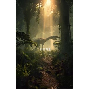 24年创美儿童深森拍照背景布x室内影楼森林拍照背景纸童话森林背