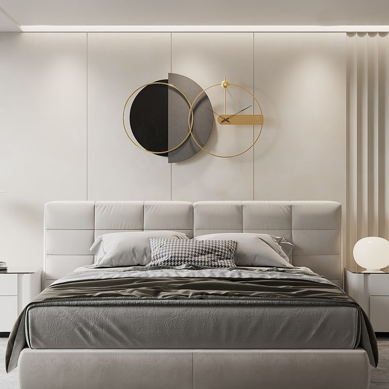 2024新款现代简约客厅挂钟家用艺术餐厅装饰钟表网红时钟创意挂表