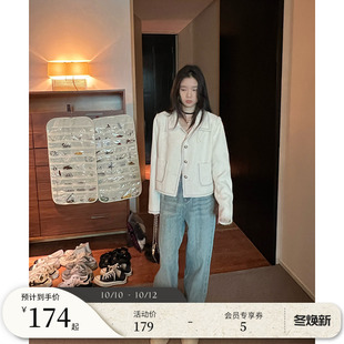 王少女的店直筒牛仔裤秋夏薄w浅蓝色复古高腰显瘦宽松阔腿休闲裤