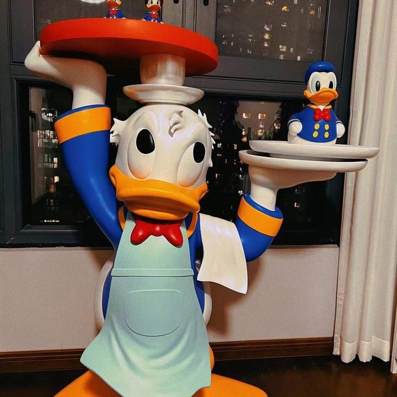 玻璃钢雕塑顶住鸭模型雕塑定制手办公仔居家潮玩装饰大摆件,家居饰品,落地摆件,淘宝优惠券,粉丝福利购,淘宝优惠卷