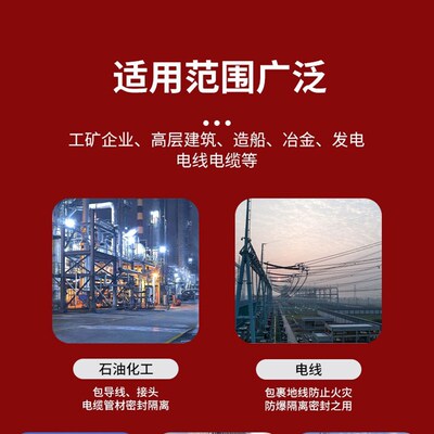 有机防火泥封堵公斤电力耐高温封堵泥电线空调密封防火胶泥