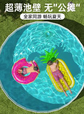 游泳池儿童家用小型家庭泳池圆形支架小孩子免充气宝宝水池
