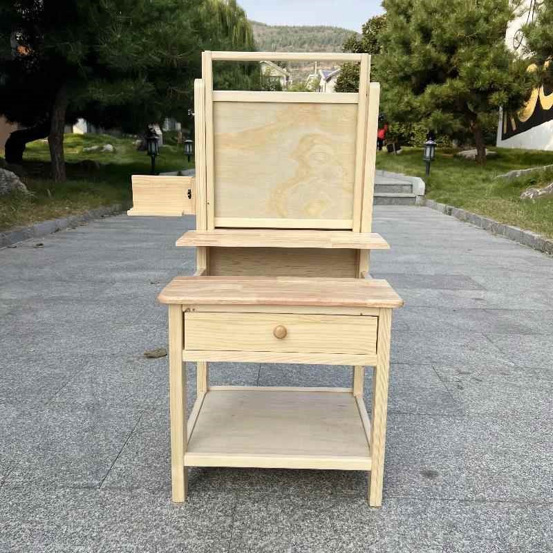 美术生专用集训画凳椅实木质多功能可升降收纳抽屉式画架异想画桌