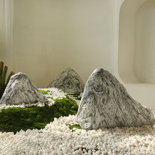仿真石内软装造景装饰雪浪石雕塑拍摄道具假山庭院景观石