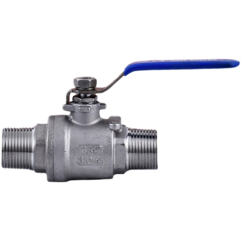 0不锈钢二片式球两片式球外丝球外牙外螺纹DN15 六分