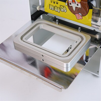 锁鲜盒封口机 商用快餐外卖打包盒自动卷膜封口机