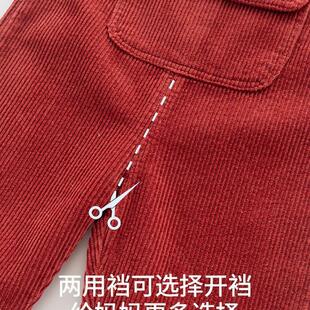宝宝背带裤春秋装儿童灯芯绒裤不掉肩男1一3岁可爱女婴儿裤子洋气