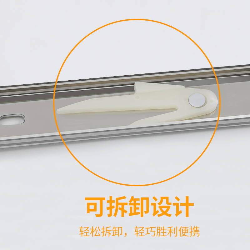 45宽不锈钢抽屉轨道三节轨加厚缓冲阻尼滑轨橱柜侧装加厚导轨跑道