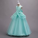 女童公主裙礼服裙儿童婚纱蓬蓬裙花童幼儿园演出服表演服生日洋气