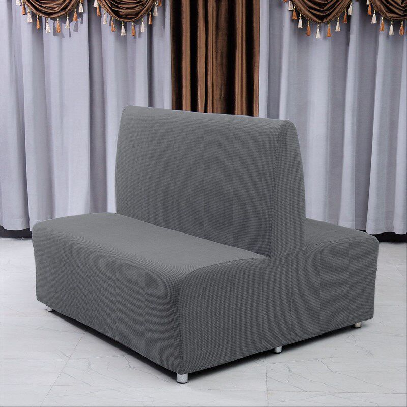 简约酒店饭厅卡座沙发套罩北欧全包万能双人奶茶店咖啡厅商用盖布