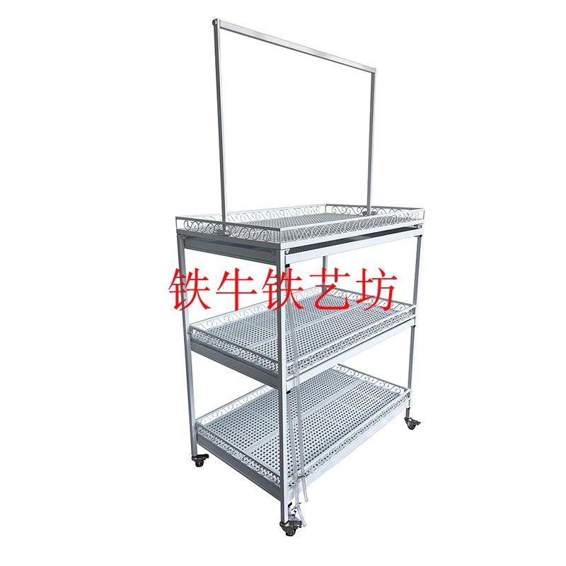 铁牛铁艺多肉块根植物水槽移动带轮花架接水盆托盘浸盆沥接一体