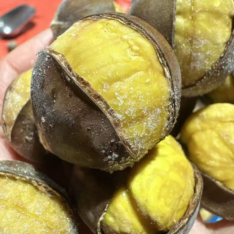 冰栗子迁西板栗开口笑开袋即食锁鲜冰魔栗熟栗子软糯香甜
