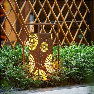 新中式 草坪灯户外防水地灯园林景观灯小区室外庭院灯别墅花园灯