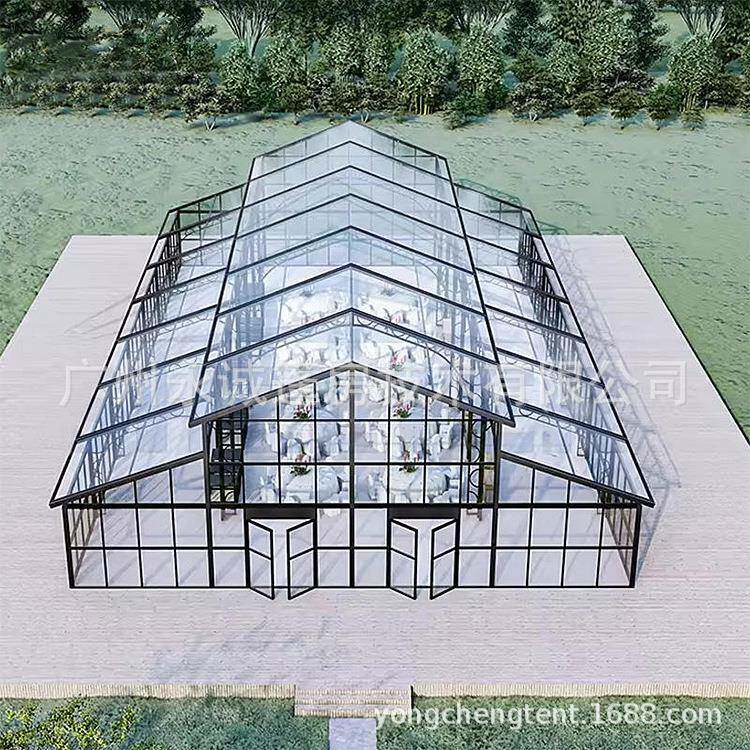 厂家直销户外铝合金透明中庭篷房酒店宴会活动婚庆典礼温室帐篷
