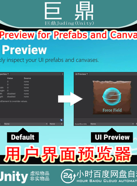 Unity UI Preview for Prefabs and Canvases1.3.1用户界面预览器