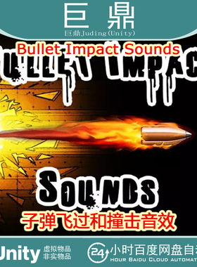 Unity Bullet Impact Sounds  v1.0 子弹飞行射击穿梭撞击音效