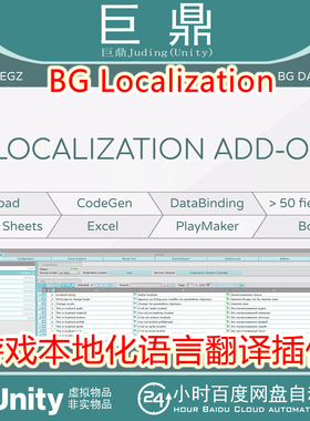Unity BG Localization 1.9.3 包更新 游戏本地化语言翻译工具