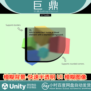 Blurred Background Fast Unity 1.3.1 Toolkit Blur 包更新