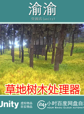Unity uNature-GPU Grass and Interactable Trees 2.4.2草地树木