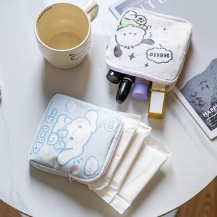 新款可爱卡通卫生巾收纳包女学生随身便携迷你拉链月事小包收纳袋