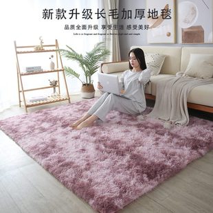 新款 2024冬季 客厅地毯轻奢高级沙发茶几毛毯粉色家用毛绒加厚地垫
