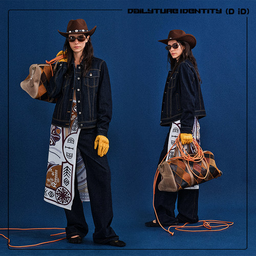 DID DENIM:Nyra赤耳原牛微收腰牛仔夹克民族绣花修身直筒牛仔裤