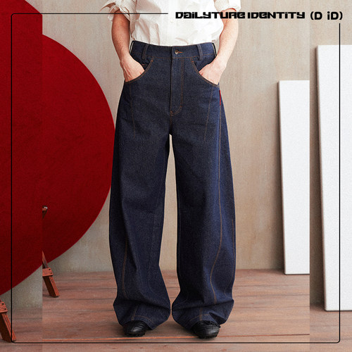 DID DENIM:Eva色织牛仔不掉色包容微弧香蕉型牛仔裤