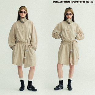 可收纳轻量化多穿背带复古运动中长风衣 Nikki DID DAILY