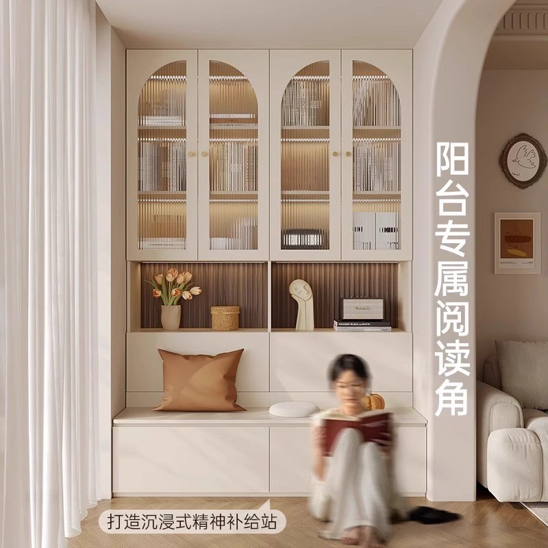 去客厅化书架落地置物架客厅靠墙收纳储物柜子家用简易卡座书柜