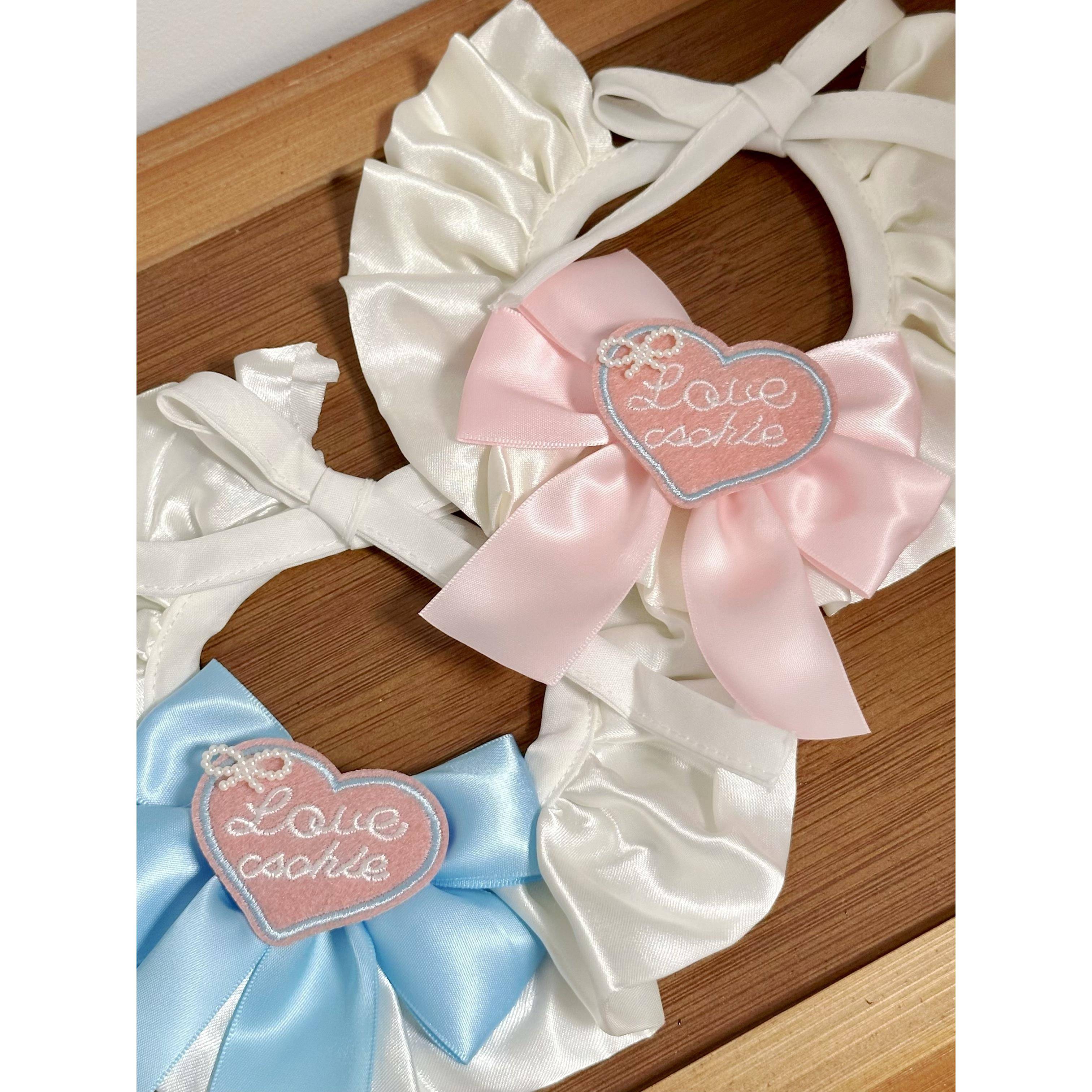 可爱ins猫咪围脖小猫口水巾项圈围兜宠物围巾脖圈小狗狗饭兜领结