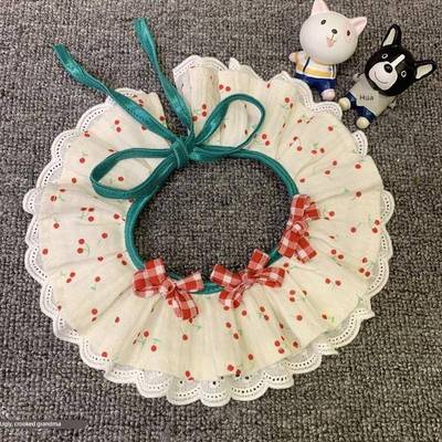 狗狗猫咪口水巾宠物围巾大中小型犬围嘴宠物饰品项炼项圈铃狗领结