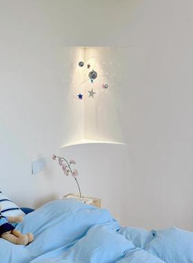 卧室装饰挂饰阳光捕手平衡球星星夜空反光装饰挂饰壁挂装饰摆饰