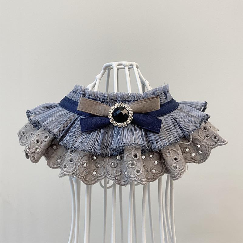 猫咪狗狗蕾丝围脖围领宠物口水巾领结可爱拍照道具饰品英短泰迪