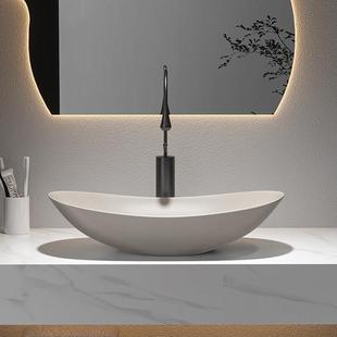 【顺丰】奶茶灰元宝台上盆陶瓷洗手盆单盆洗脸盆民宿艺术盆设计感