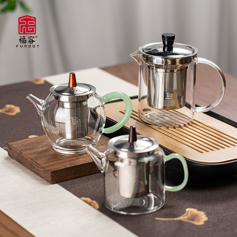 福容众享壶小茶壶硼硅过泡茶壶茶具