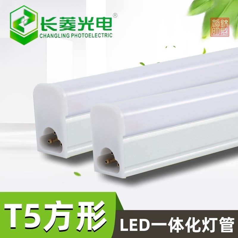 长菱光电一体化支架灯金属底座亮款白光灯管