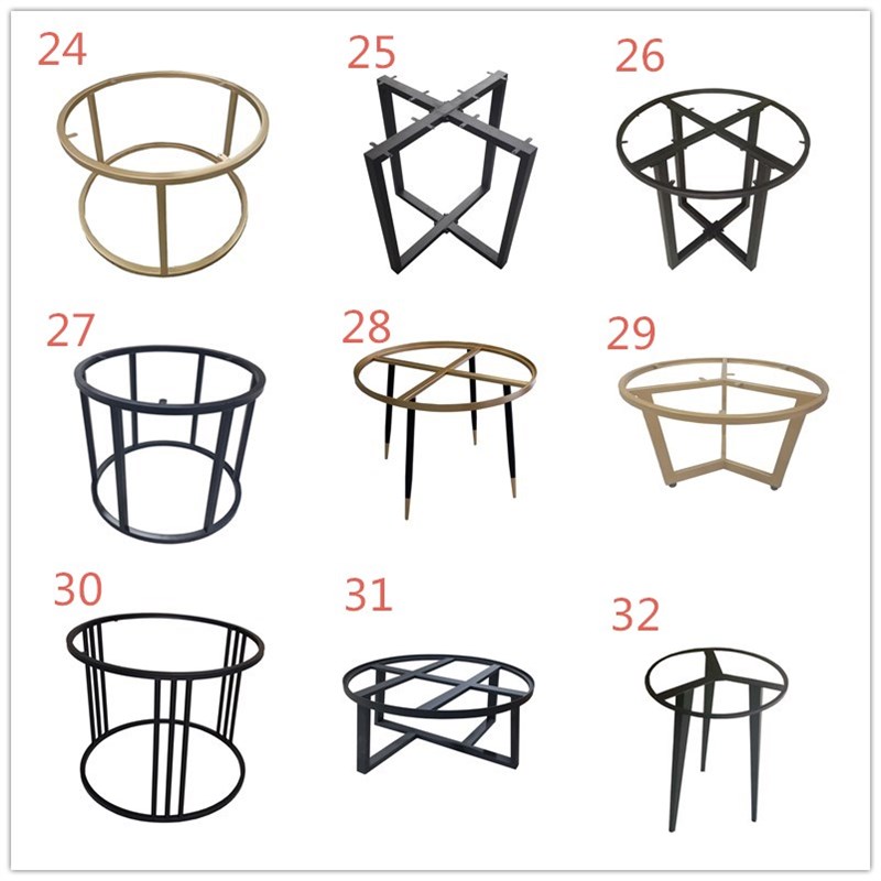 铁艺桌腿办公桌支架桌脚定制大板桌小茶几大理石餐桌吧台桌腿架子