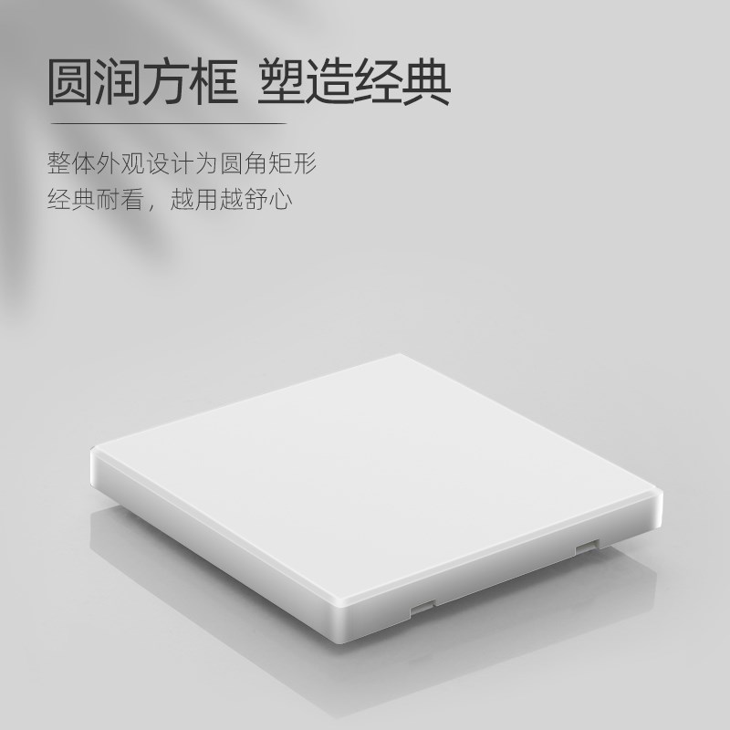 只空白无孔插座孔洞遮挡盖遮丑盖装饰盖白板带出线孔盲板