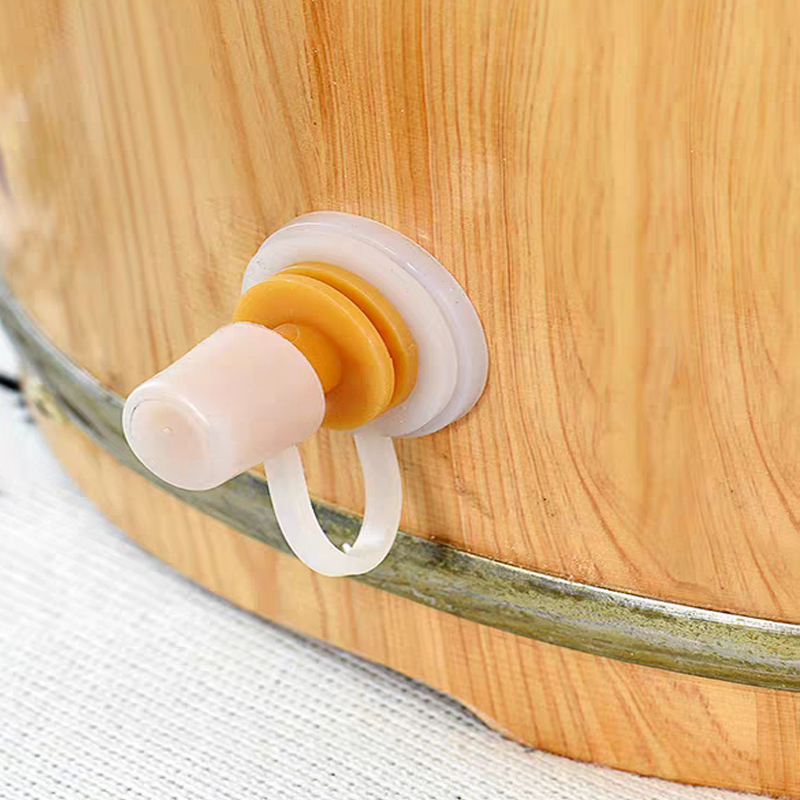 大号熏蒸泡脚桶过小腿足疗木质足浴洗脚盆家用木桶实木恒温加热桶