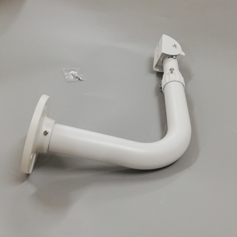 监控壁装支架围墙支架L型监控立杆伸缩可调节加厚加粗延长墙臂