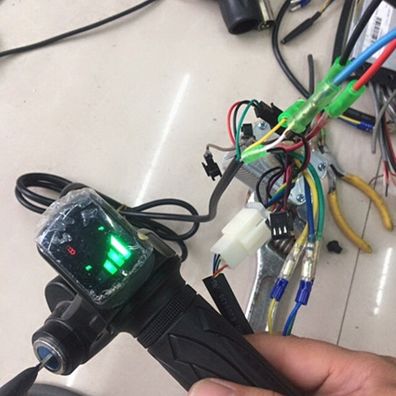 店内轮组选配刹车飞轮碟刹 锂电车后闸加飞轮 控制器转把配件指拨