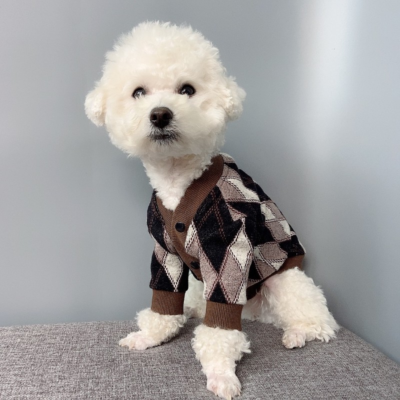 宠物狗狗衣服纸样泰迪法斗牛雪纳瑞比熊开衫模版大型犬小型犬图纸